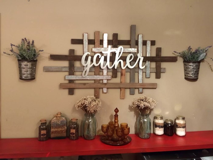 Modern country wall decor