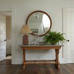 Entry table decor with mirror