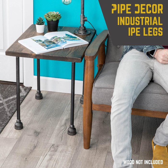 Pipe decor table legs