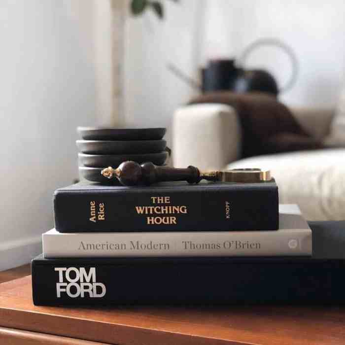 Decor books for coffee table