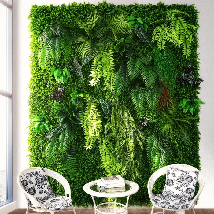 Artificial wall green fake plant garden living vertical plants indoor decoration walls faux decor hanging board trees panel cool use