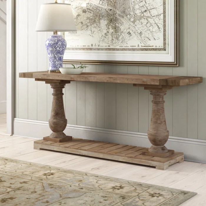 Console table entryway decor