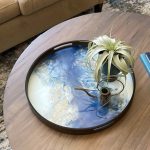 Modern coffee table tray decor