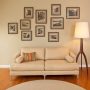 Living room picture wall decor