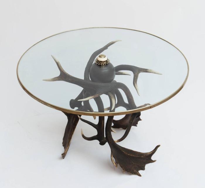 Antler decor deer table cowgirlmagazine article