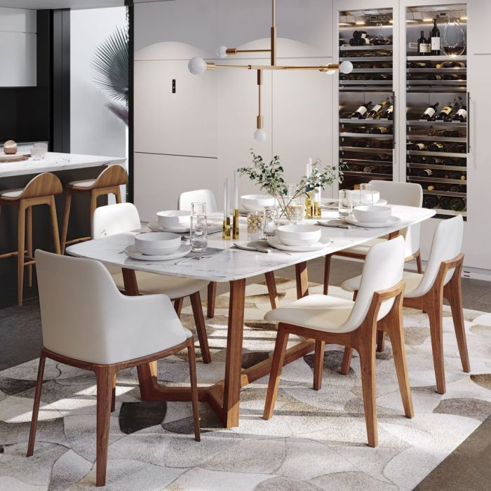 Dining table decor modern