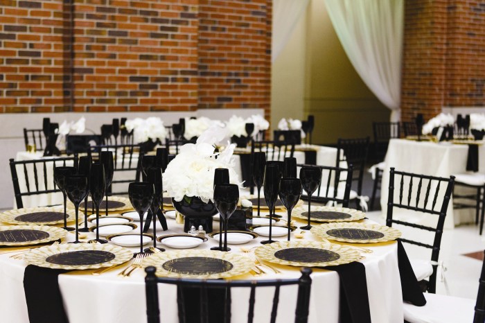 Black table top decor