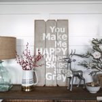 Console table christmas decor ideas