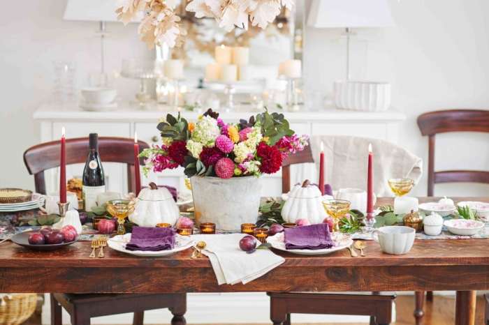 Dining table decor for fall