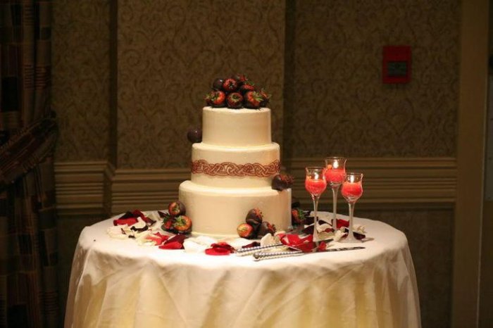 Cake table decor wedding