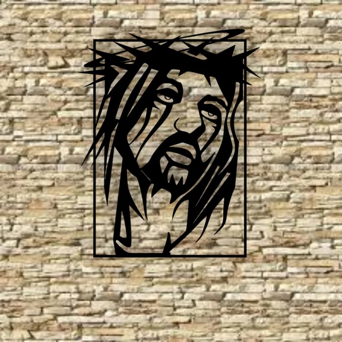 Christian metal wall decor