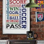 Soccer wall art decor