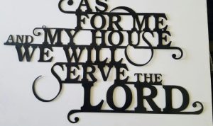 Christian metal wall decor