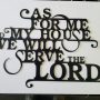 Christian metal wall decor