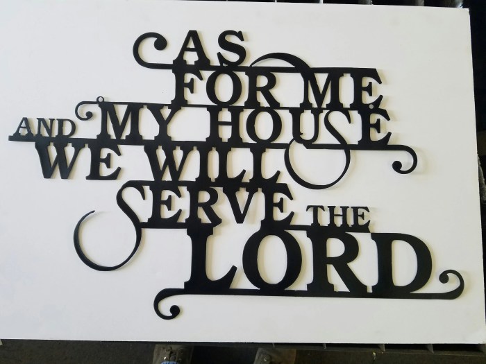 Christian metal wall decor