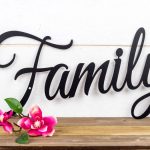 Family sign wall decor