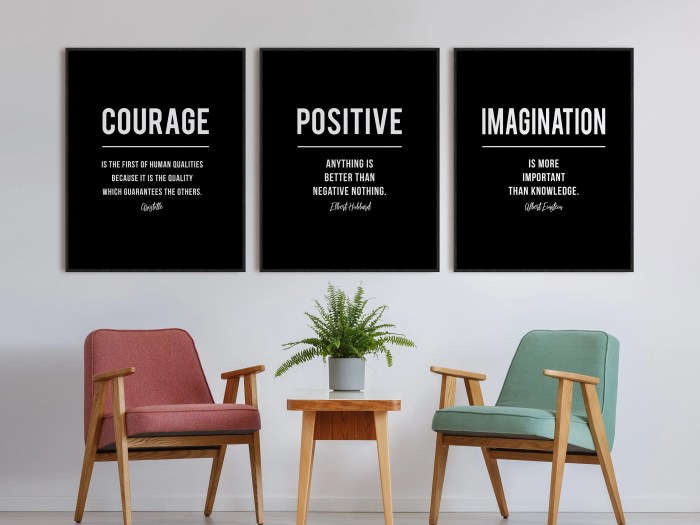 Inspirational quotes for wall decor