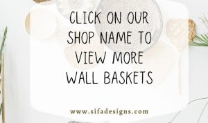 Large basket wall decor