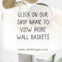 Large basket wall decor