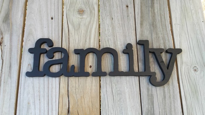 Family sign wall decor