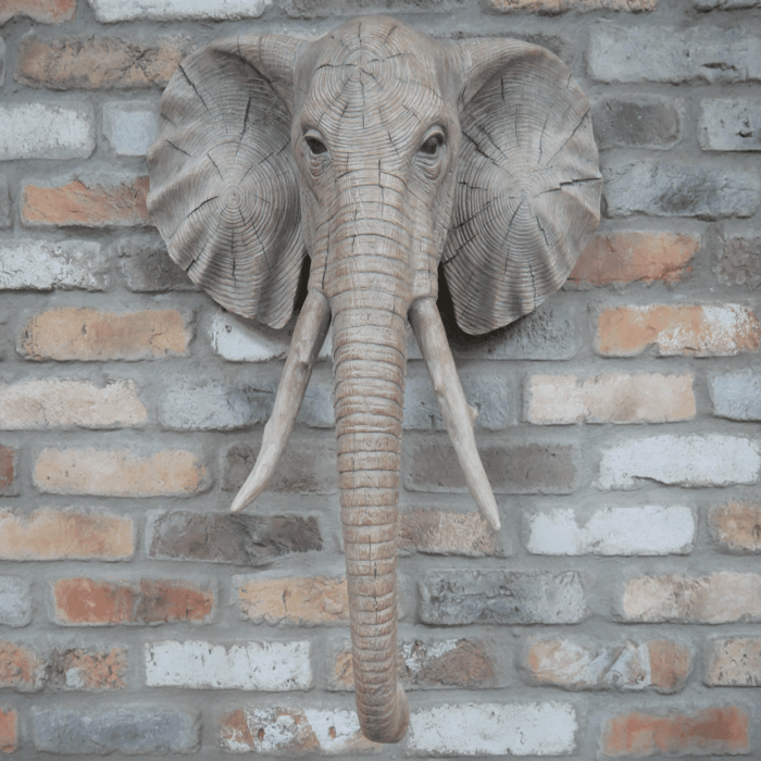 Elephant head wall decor