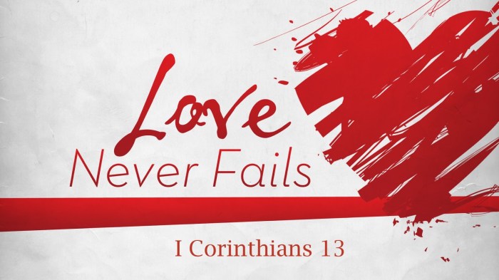 Love never fails wall decor