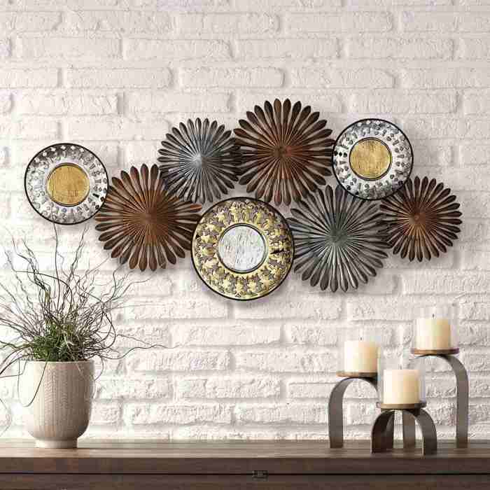 Metal wall decor art