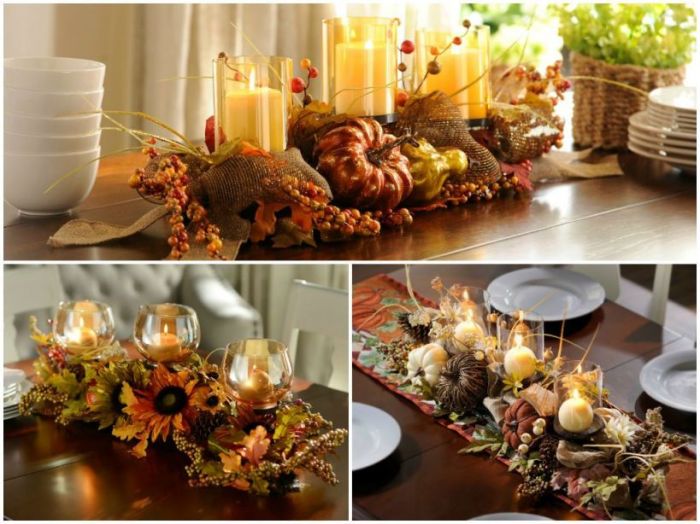 Dining table decor for fall