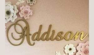 Last name wall decor