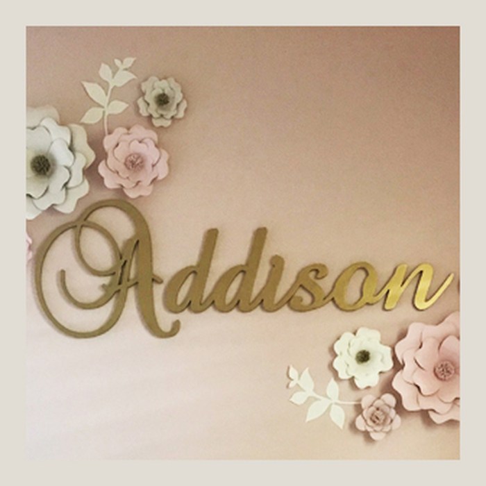 Last name wall decor