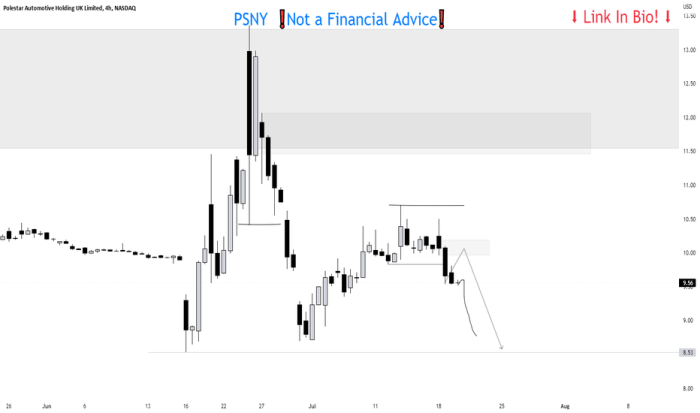 Psny stock price