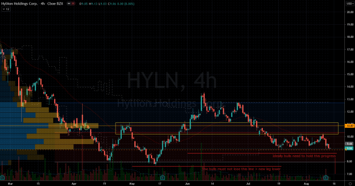 Hyln stock price