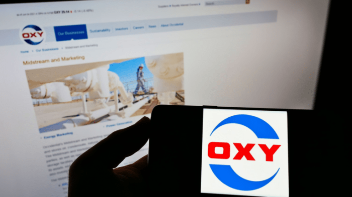 Oxy petroleum stock price